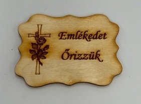 Tabuľa - EMLÉKEDET ŐRIZZÜK 7,5x5,5cm