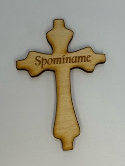 Ozdobný kríž - SPOMÍNAME 8cm